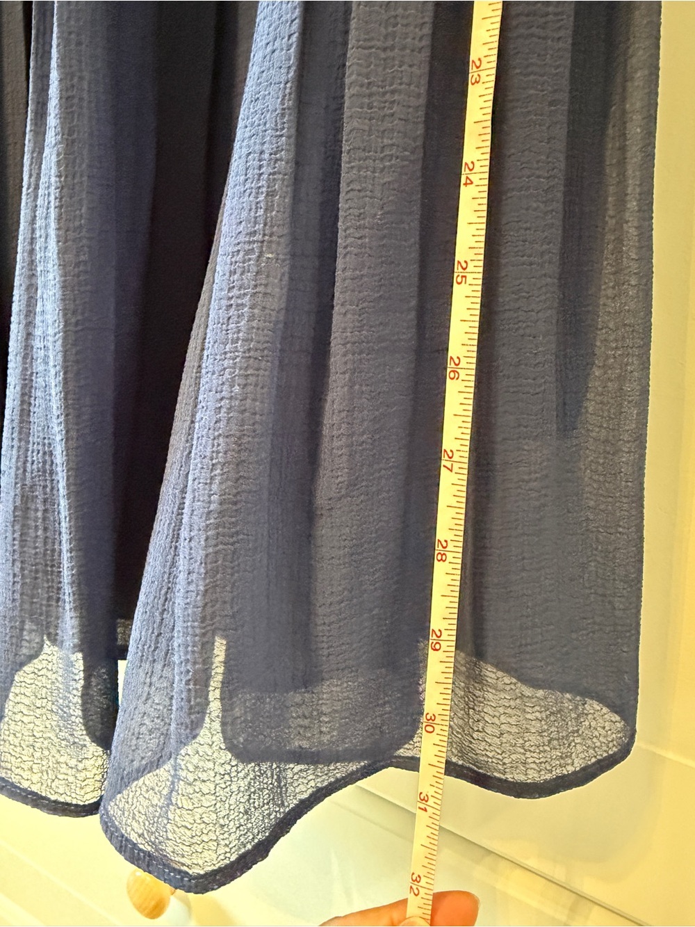 Uniqlo Navy Pleated Maxi Skirt - Picture 3 of 3